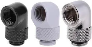 G1/4 Thread 90 Degree Fitting Adapter Rotary Fitting Water Cooled Connector