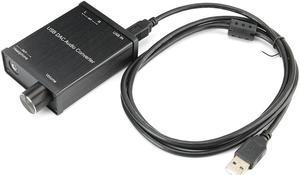 Sound Card Plug and Play DAC Audio Converter Adapter for Windows/Mac OS X/PS4