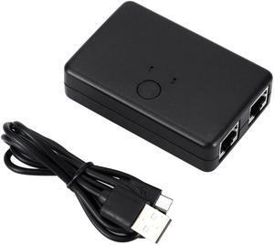 2 Port RJ45 Lan Hub Network Switch Box Computer Ethernet Internet Adapter