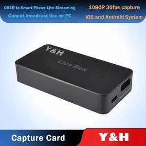 HDMI Video Capture Card, DSLR Camera to iPhone/Android Smart Phone Live Streaming ezcap270