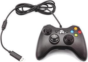 USB Wired Controller Gamepad 360 precision 3D Joystick LED Indicator Double Vibration USB Computer Game Controller