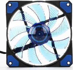 120mm 15 LED Ultra Silent Computer PC Case Cooling Fan CPU Cooler 12V With Rubber Quiet Molex Connector 3/4Pin Plug Fans Cooler