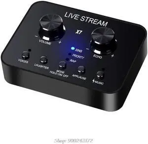 Sound Card Headset Microphone Webcast Personal Entertainment Live Broadcast Voice Changer for Cellphone S30 20 Dropship