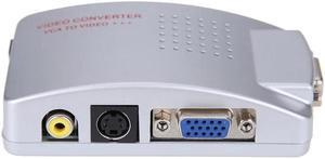Universal NTSC PAL VGA to RCA TV AV Composite S-video Switch Converter Signal Adapter For PS2 Computer Laptop PC HDTV
