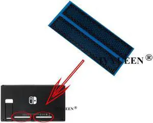 1 Pair for NintendoSwitch Console Dust Proof Net Sticker for Nintend Switch Back Housing Shell Cooling Network Stickers