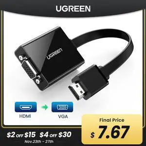 HDMI to VGA Adapter for PS4 Male To Famale Converter 1080P VGA to HDMI Adapter With 3.5 Jack for TV Box PC VGA  to HDMI