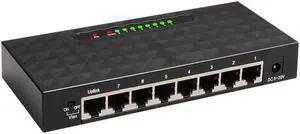 8 Port Network Gigabit Switch 10/100/1000Mbps Fast Ethernet Switcher Lan Hub Full/Half duplex Exchange Ethernet Smart Switch