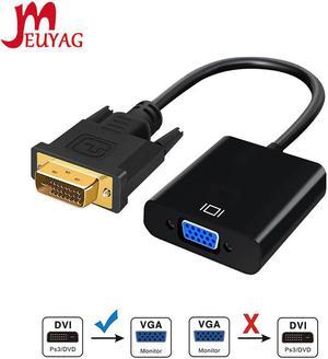 DVI to VGA converter HD 1080P DVI 24+1 25-pin to VGA adapter cable for TV PC monitor DVI-D to VGA