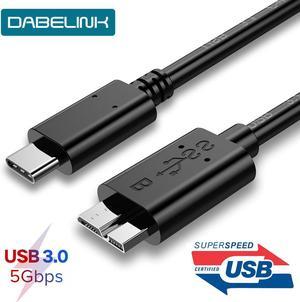 B USB C 3.0 Cable 5Gbps External Hard Drive Disk HDD Cable for  S5 Note3    HDD Data USB3.1 Cables