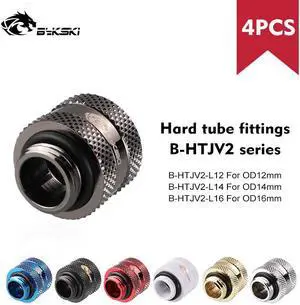Hard Tube Fitting  G1/4" Water Cooling Adapter Suitable For OD12mm / OD14mm / OD16mm Rigid Pipe Components
