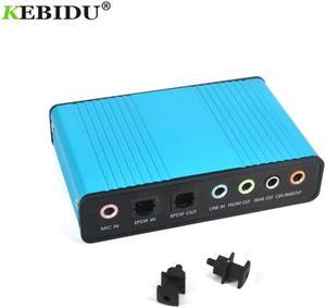 External USB 2.0 Sound Card 6 Channel 5.1 Audio Card Converter Adapter CM6206 Chipset Audio Adapter for PC Laptop