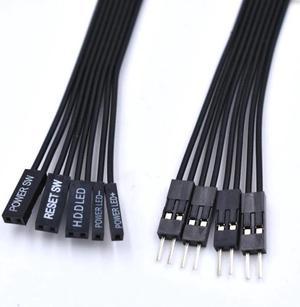 30cm/50CM Motherboard switch HDD LED/PLED/Reset SW /Power SW Extension Cable