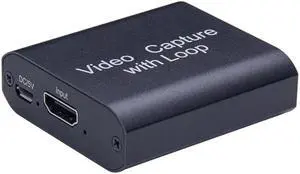 4K Video Capture Card USB to HDMI With Loop Out Aluminum Alloy High-definition Video Capture Card Support 4K * 2K Screen