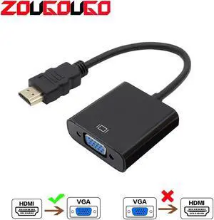 1080P HDMI to VGA Adapter Converter Male To Famale for PC Laptop TV Box to Projector Displayer HDTV
