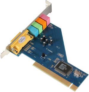 4 Channel 8738 Chip 3D Audio Stereo PCI Sound Card for Win7 64 Bit r30