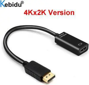 4K*2K / 1080P DP to HDMI Adapter Display Port Male To Female HDMI Cable Converter Adaptor For Projector Display Laptop TV