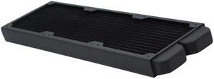 TSRP-TW360 360mm Computer Water Cooling Copper Radiator 14 Flat Tube Single Layer Copper Fin for 12cm Fan