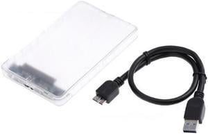 2.5 Inch HDD Enclosure Serial Port SATA SSD HDD Hard Drive Case  USB3.0 Support Transparent Mobile External HDD Case