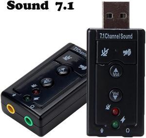 Audio Usb 7.1 Canali Esterna 3d Sound Adattatore Pc Notebook Card Adapter 17OTC21