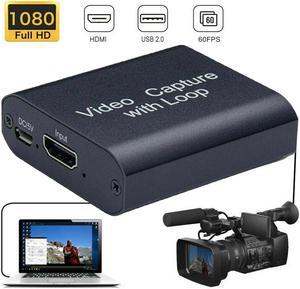 4K 1080P HDMI Video Capture Card HDMI To USB UVC Video Screen Record Game Capture For PS4 Game DVD Camcorder Live Streaming