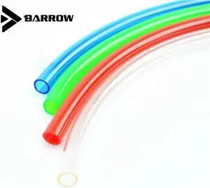 9.5mm * 12.7mm 3/8'' inch Thin HOSE PVC Water Cooling Pipe  Cooling Soft Tubing Blue White Black Red Green Transparent