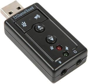 USB Audio Sound Card Adapter Virtual 7.1 Channel USB 2.0 Mic Speaker Audio Microphone 3.5mm Jack Converter For PC