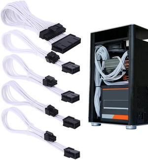 Extension Power Supply Cable 24-pin A TX/EPS/8-pin PCI-E GPU/8pin CPU/6-pin PCIE/4Pin CPU Cable with Combs 18 AWG