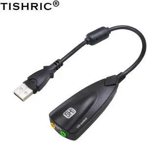 Promotion 5HV2 External usb sound card 7.1 with 3.5mm audio interface adapter for headphone speakers laptop Computer PC