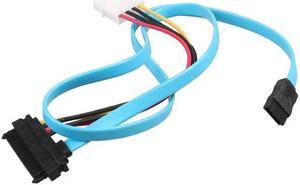 1pcs Flexible SAS Sata Adapter 7 Pin SATA Serial ATA to SAS 29 Pin and 4 Pin Power Adapter Connector Cable Cord Wire