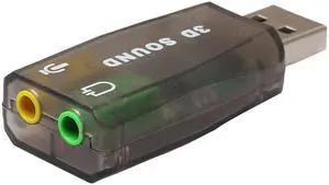 Adapter 3D Sound card 5.1 USB To 3.5mm mic headphone Jack Stereo Headset For Xbox 360 or PS3 2018