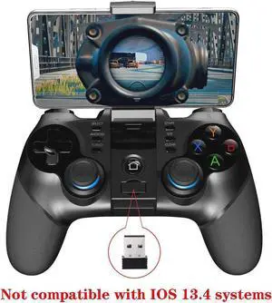PG-9156 Wireless4.0+2.4G Wireless Gamepad Trigger Pubg Controller Mobile Joystick Compatible Phone8/XR/XS iOS Compatible