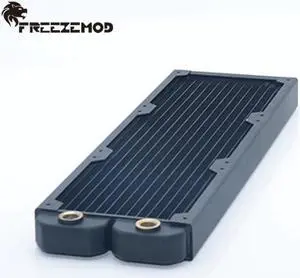 computer water cooling Copper radiator 14 flat tube single layer copper fin for 12cm fan. TSRP-TW360