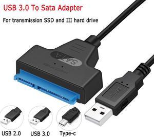 22 Pin USB 3.0 Sata Cable for 2.5-inch SSD SATA 3 Cable Sata to USB 3.0 Adapter Up to 6 Gbps Support for External HDD Hard Drive