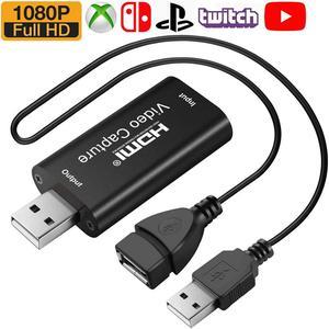 to USB 2.0 Video Capture Card 1080P HD Recorder Game/Video Live Streaming For PS3 4 TVBOX iPhone