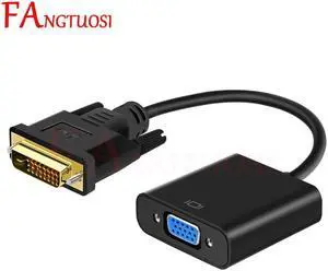 HD 1080P DVI Male to VGA Female Adapte 24+1 25Pin Male to 15Pin Female Cable converter For PC Computer HDTV Monitor