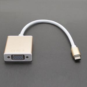 USB 3.1 USB3.1 Type C Male to VGA Female 2K 1080P Display Monitor Adapter Convertor Connector Cable for Mac Macbook