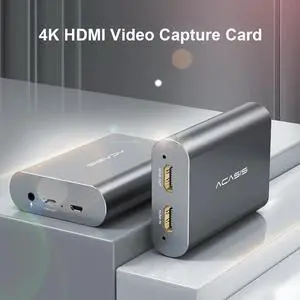 HDMI HD Video Capture Card 1080P 4K Type-C 2.0 Grabber Record Box Live Game DVD Audio Video Recorder Box Dongle