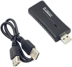 USB 2.0 HD Video Capture Card TV Tuner VCR DVD AV Audio Converter Connector For PC Laptop EM88