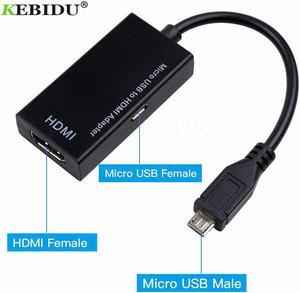 Micro USB To HDMI Adapter Cable Male to Female 1080P HD for MHL Device HDTV Adapters For  Galaxy