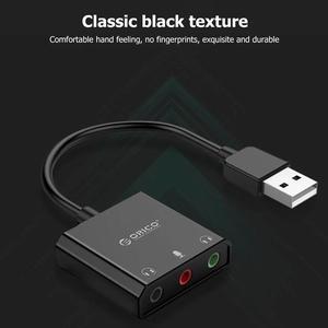 USB Audio Adapter for Computer Headset  USB 2.0 External Stereo Sound Card Sound Card Converter Adapter