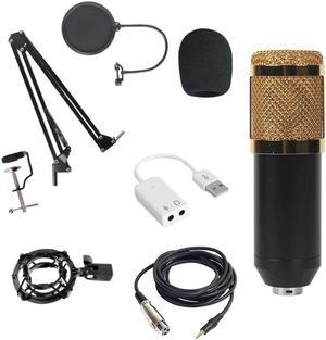 sound card Bm800 Condenser Microphone Host Computer Recording Stand Large Diaphragm Microphone Live Broadcast Equipment Set