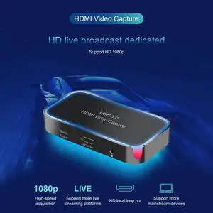 Out Video Capture Card with Mic In Audio Out CK200 1080P HDMI to USB 3.0 Lightweight Game Playing Elements