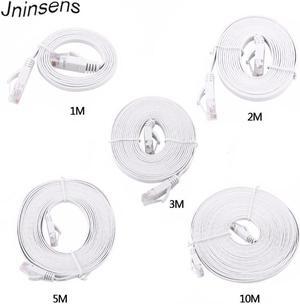 a LAN Network Cable Flat RJ45 High Speed Patch Cord STP Gigabit with Gold Plated Lead for Switch/ Router/ Modem/