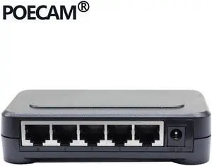 5 Port 1000Mbps Gigabit Switch network switches Optinal US EU plug plastic shell shenzhen factory porduction support OEM ODM