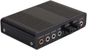 Professional External USB Sound Card 6 Channel 5.1 External Optical Audio Sound Card with USB Cable For Notebook Computer