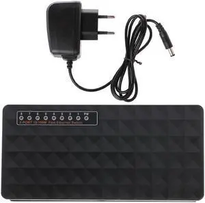 1Pcs 5V 8-Ports RJ-45 10/100Mbps Ethernet Network Switch Gigabit Ethernet Network Switch Internet Hub for TV Computer Games
