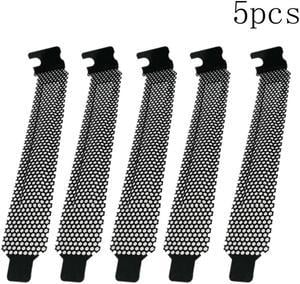 5pcs/set Dust Filter Easy Install Cooling Fan Desktop Hard Heat Dissipation Universal Blanking Plate PCI Slot Cover Ventilation