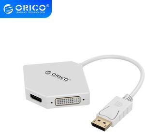 DPT-HDV3-WH DP To HDMI DVI VGA Adapter To Thunderbolt Cable DisplayPort Display Port for  MacBook Air Pro IMac Mac