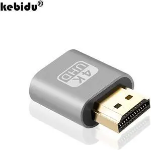 VGA Virtual Plug HDMI Dummy Adapter Virtual Display Emulator Adapter DDC Edid Support 1920x1080P For Video wholesale