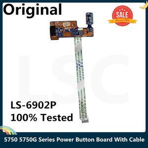 Original For  Aspire 5750 5750G Series Power Button Board With Cable P5WE0 LS-6902P